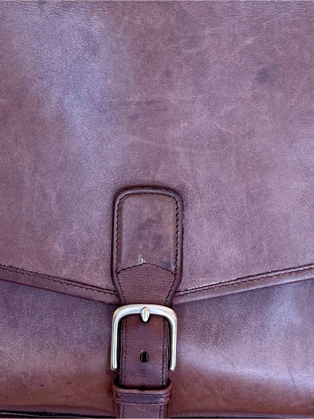 AuthentiCoach Vintage Brown Leather Briefcase Messenger Laptop Bag Style F1S-581